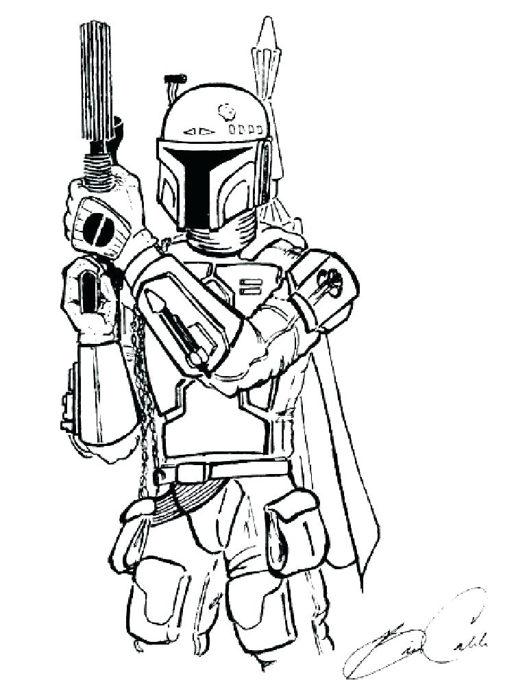 Boba Fett Printable   Boba Fett Coloring Pages to download and print ...