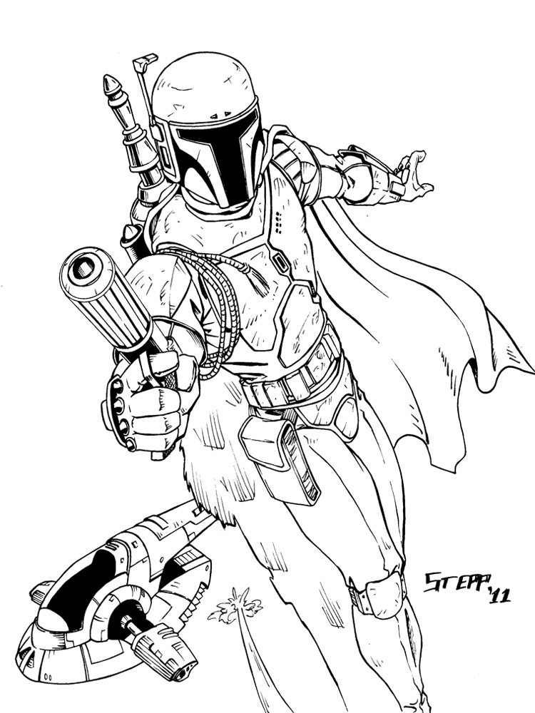 Boba Fett Coloring Pages Printable at GetColorings.com | Free printable
