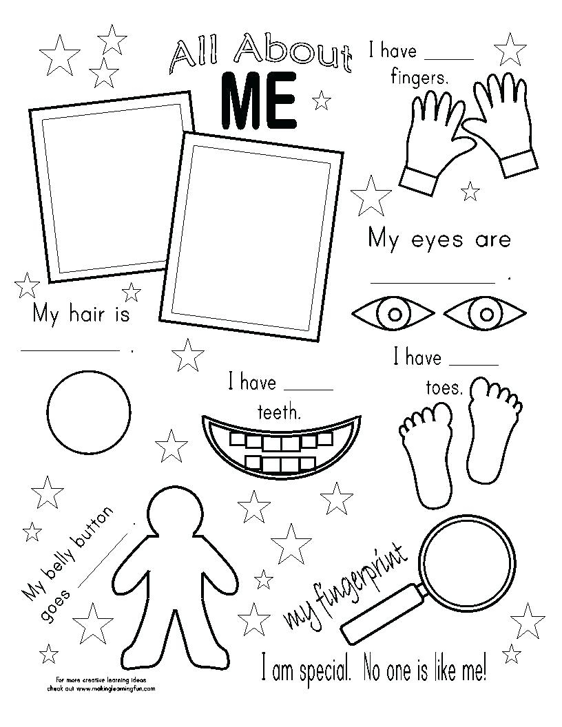 Body Parts Coloring Pages For Preschool at GetColorings.com | Free
