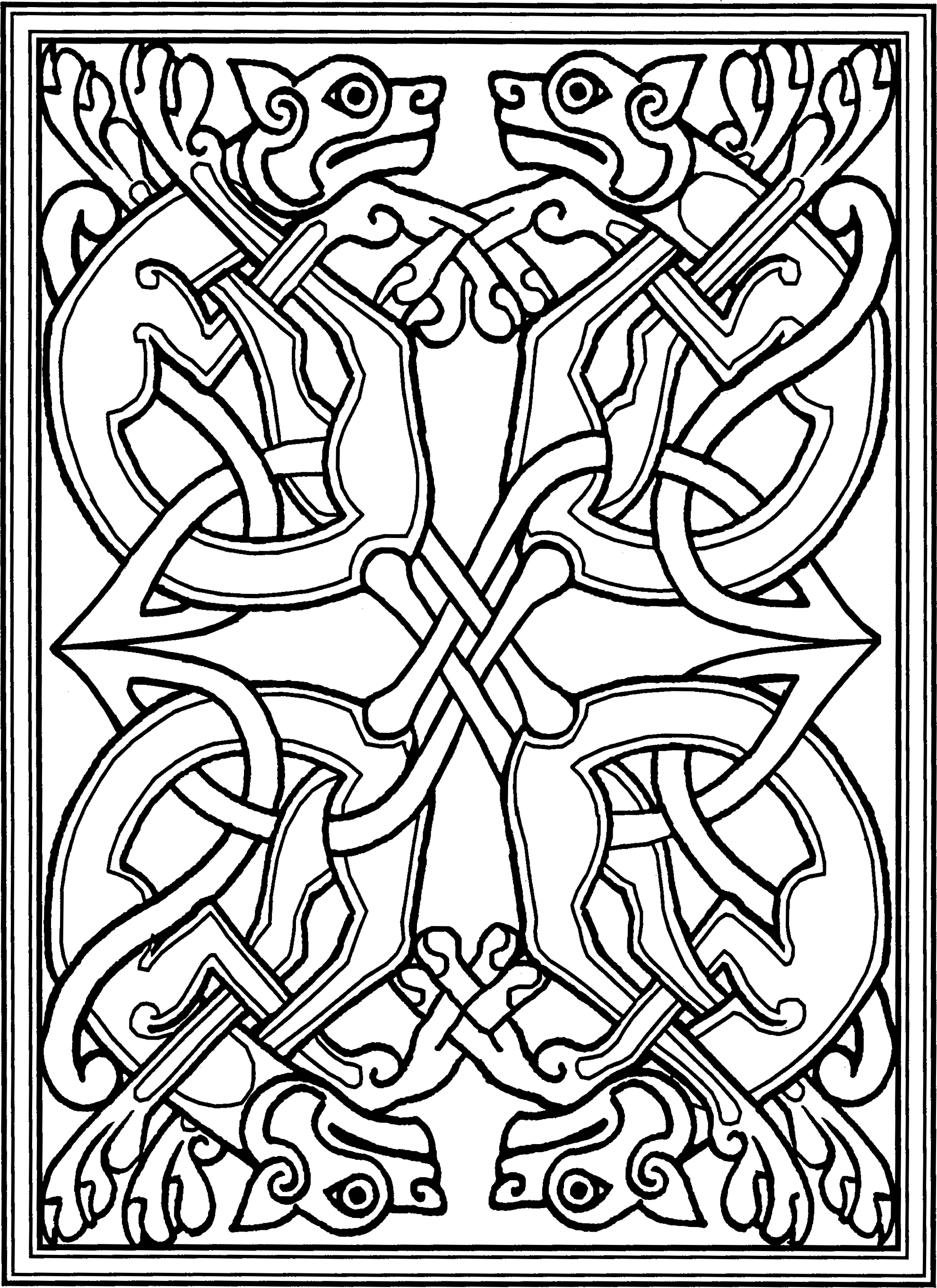 Book Of Kells Coloring Pages at Free printable