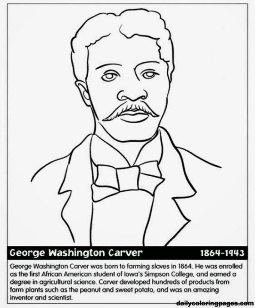 Booker T Washington Coloring Pages at Free printable