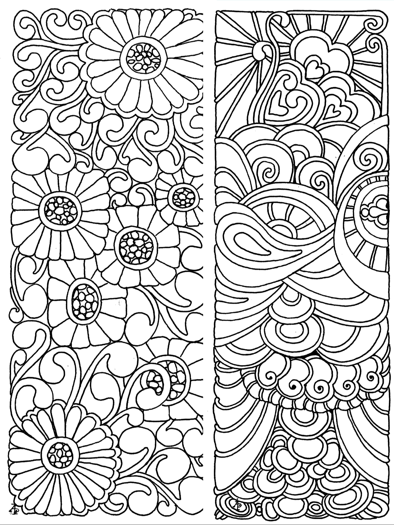 Bookmark Coloring Pages at Free printable colorings