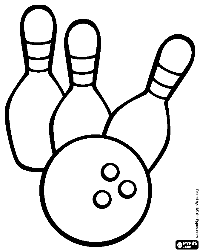 Bowling Ball Coloring Page at GetColorings.com | Free printable