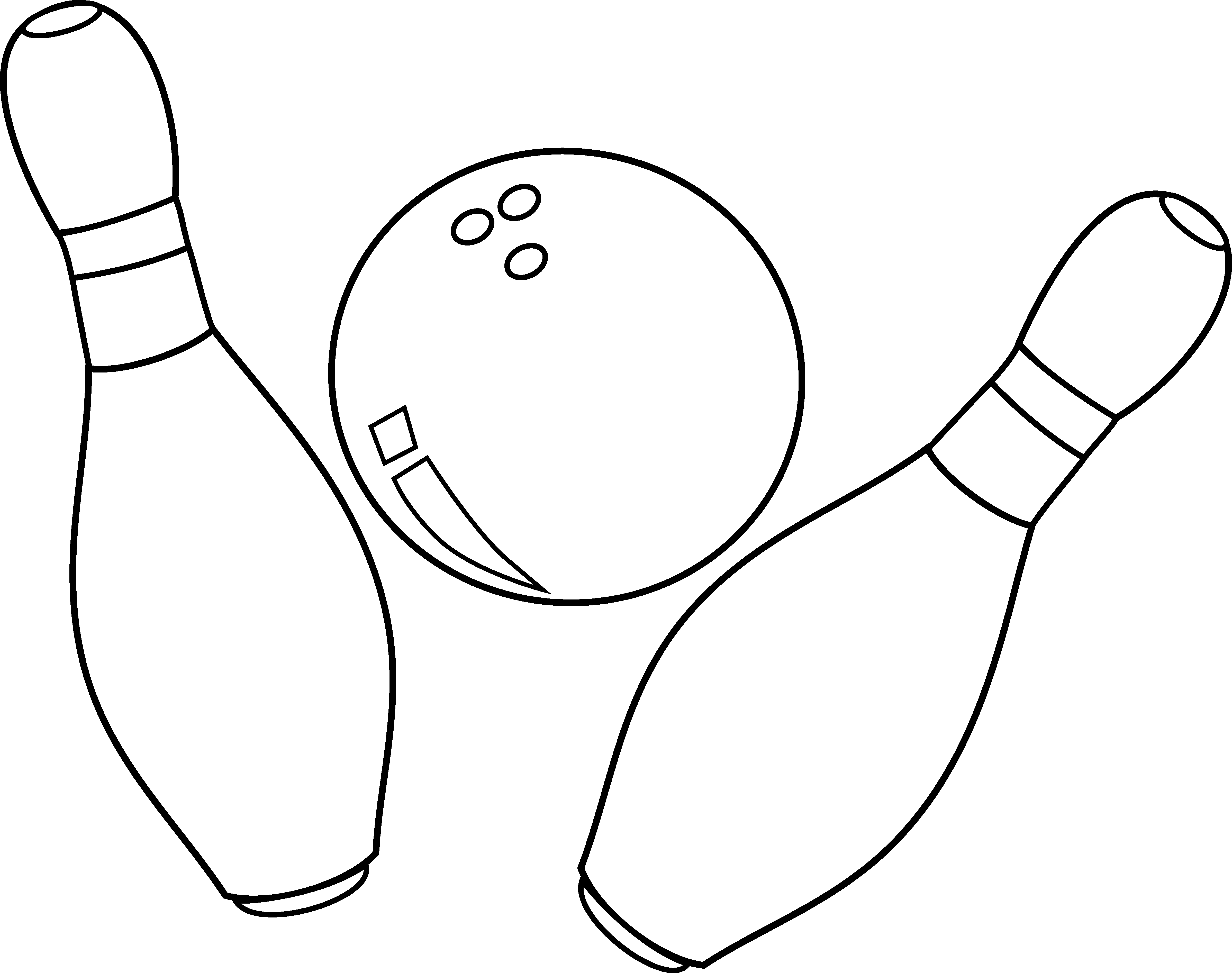 Bowling Pin Coloring Page at Free printable