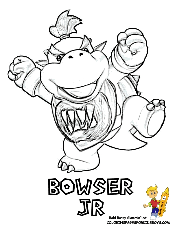 Bowser Jr Coloring Pages At GetColorings Free Printable Colorings 