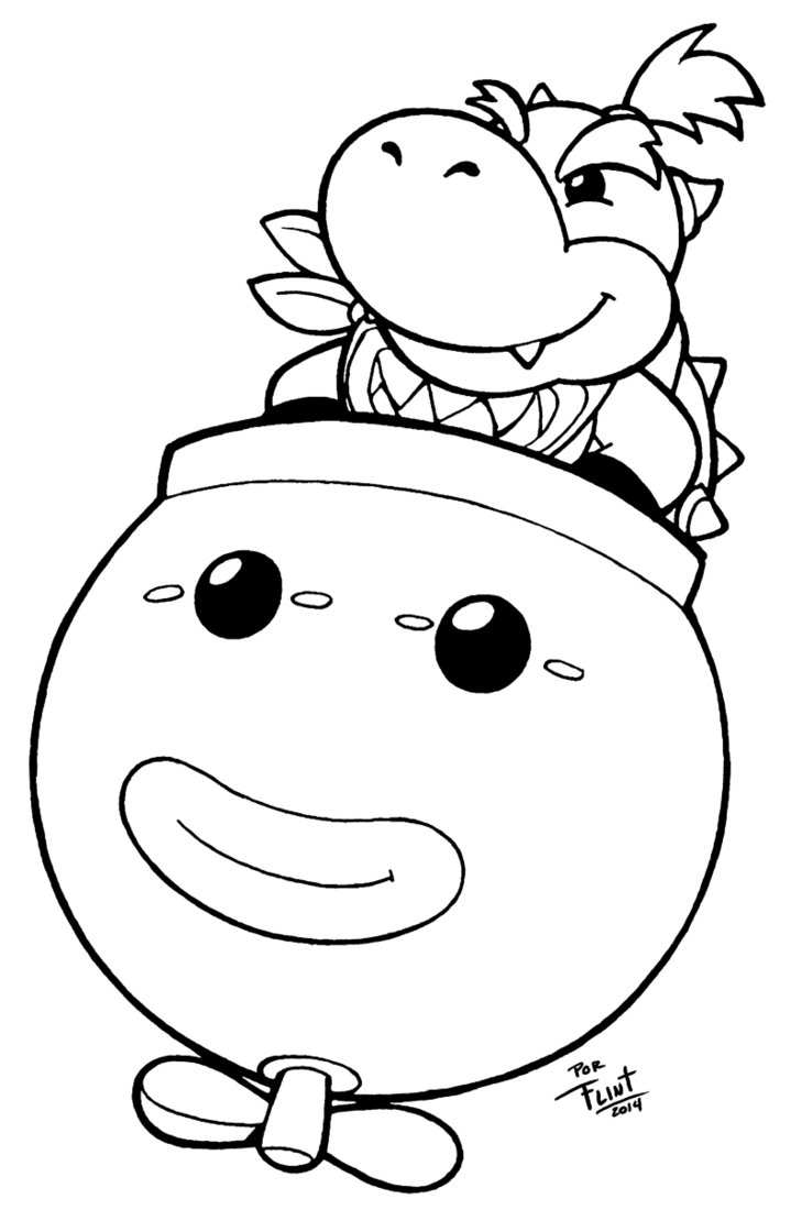 Bowser Jr Coloring Pages At GetColorings Free Printable Colorings 