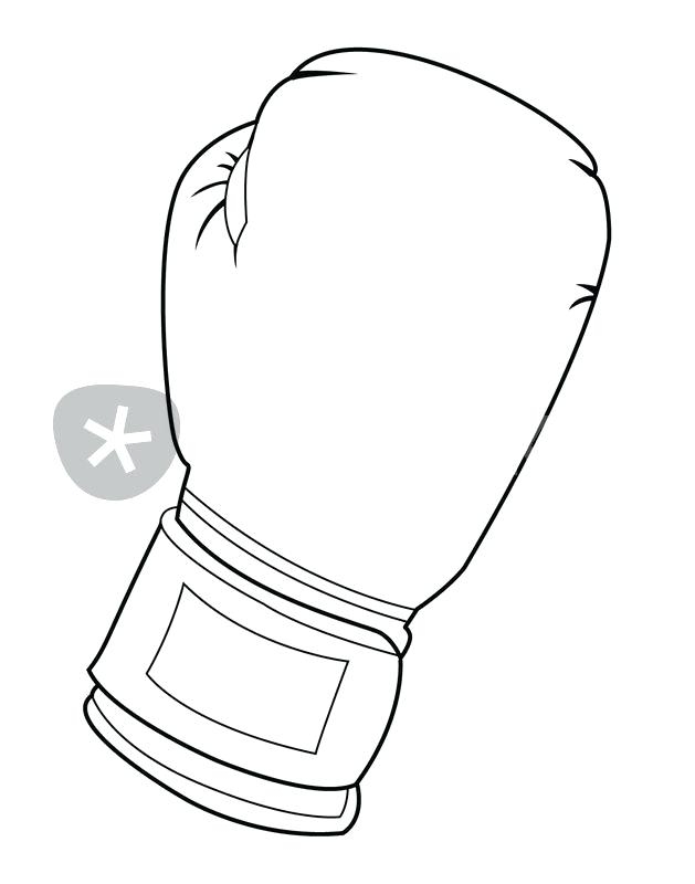 Printable Boxing Gloves Coloring Pages