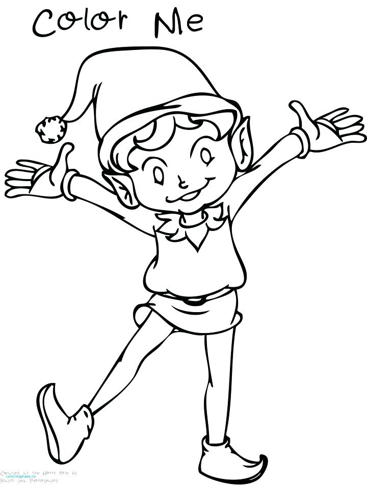 Boy Elf On The Shelf Coloring Pages at