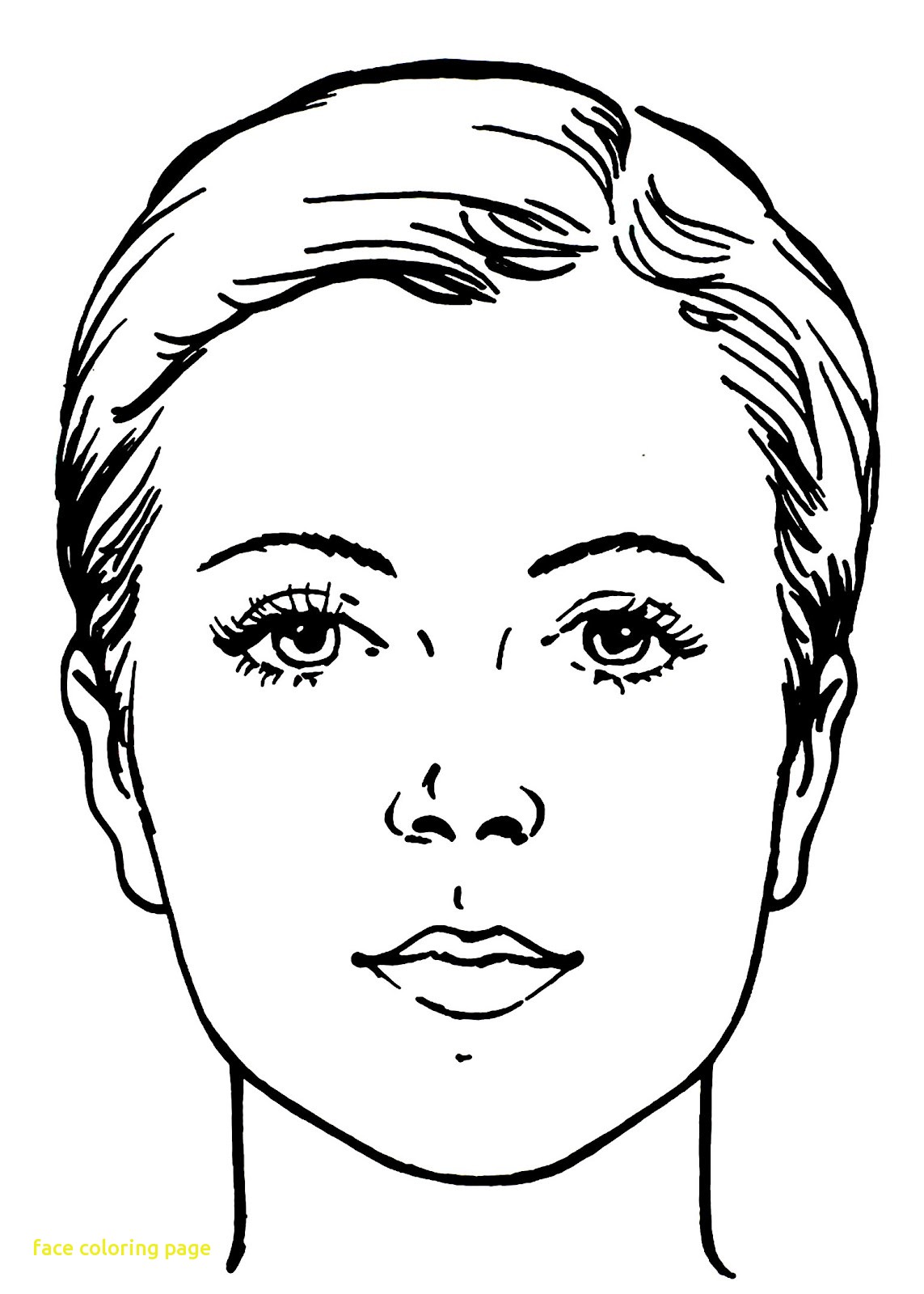 Boy Face Coloring Page At Free Printable Colorings