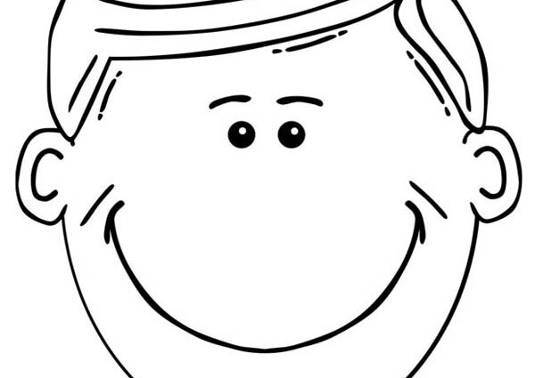 Boy Face Coloring Page at GetColorings.com | Free printable colorings