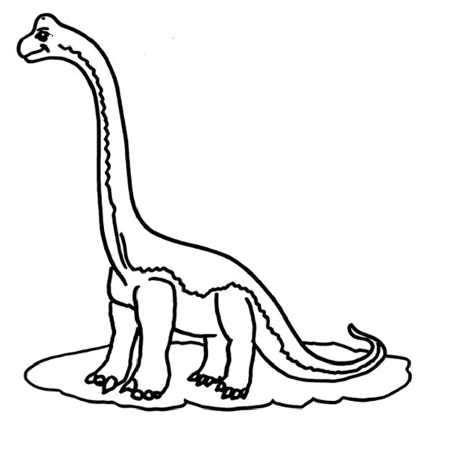 Brachiosaurus Coloring Page at Free printable
