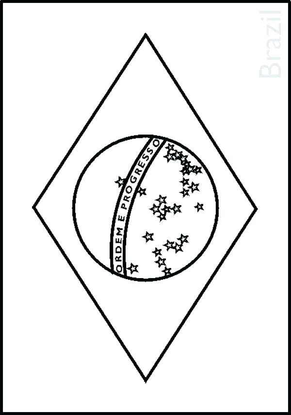 Brazil Flag Coloring Page at GetColoringscom Free