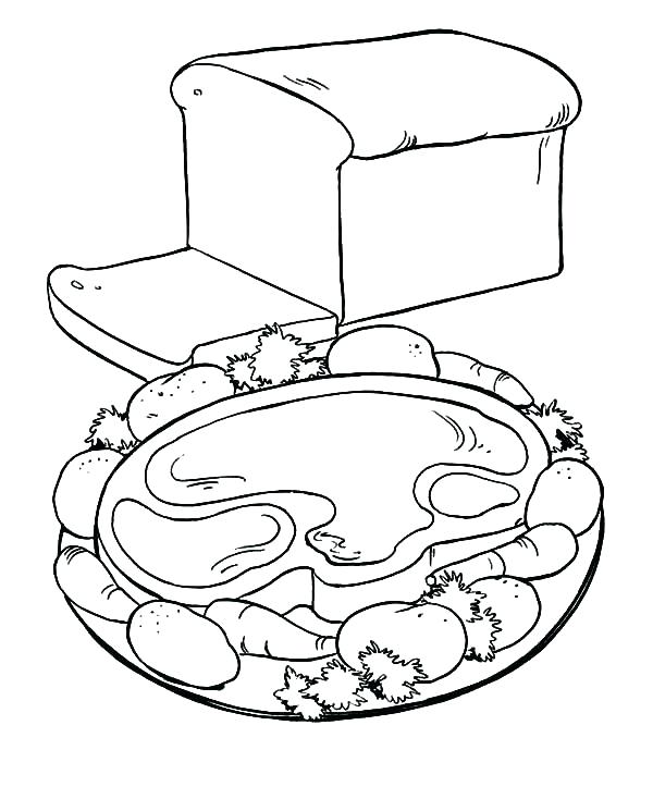 Breakfast Food Coloring Pages at GetColorings.com | Free printable