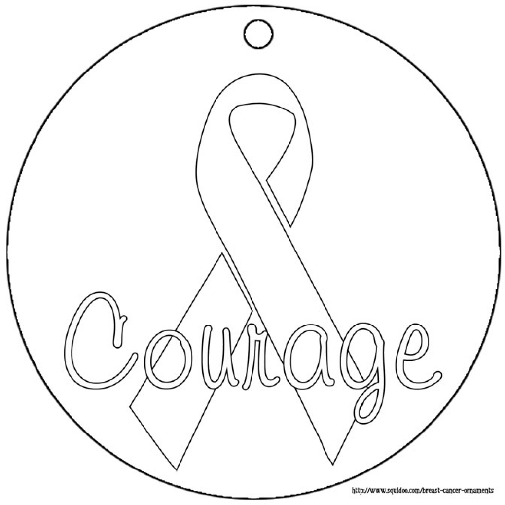 Awareness Ribbon Coloring Page