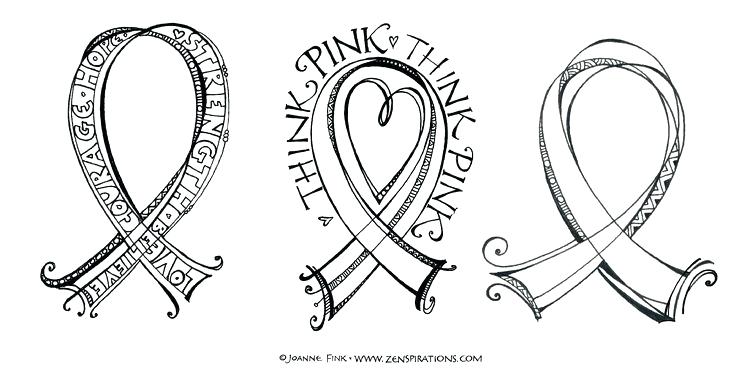 Breast Cancer Ribbon Coloring Page At GetColorings Free Printable