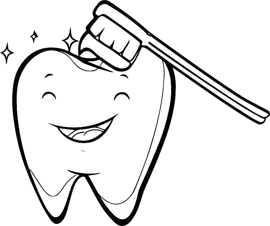 Brushing Teeth Coloring Page at GetColorings.com | Free ...
