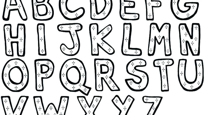 Bubble Letter Coloring Pages At GetColorings Free Printable 