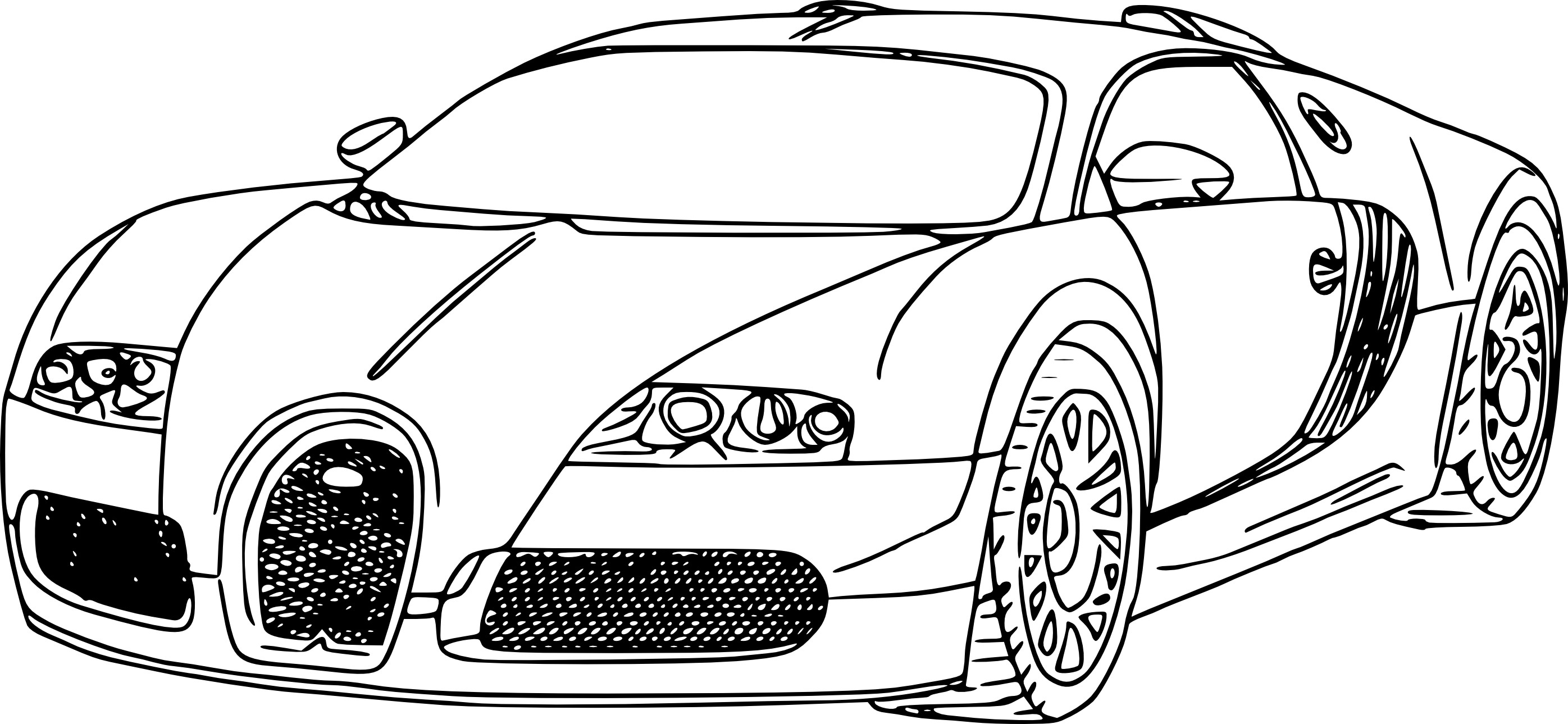 Bugatti Chiron Coloring Page At GetColorings Free Printable 