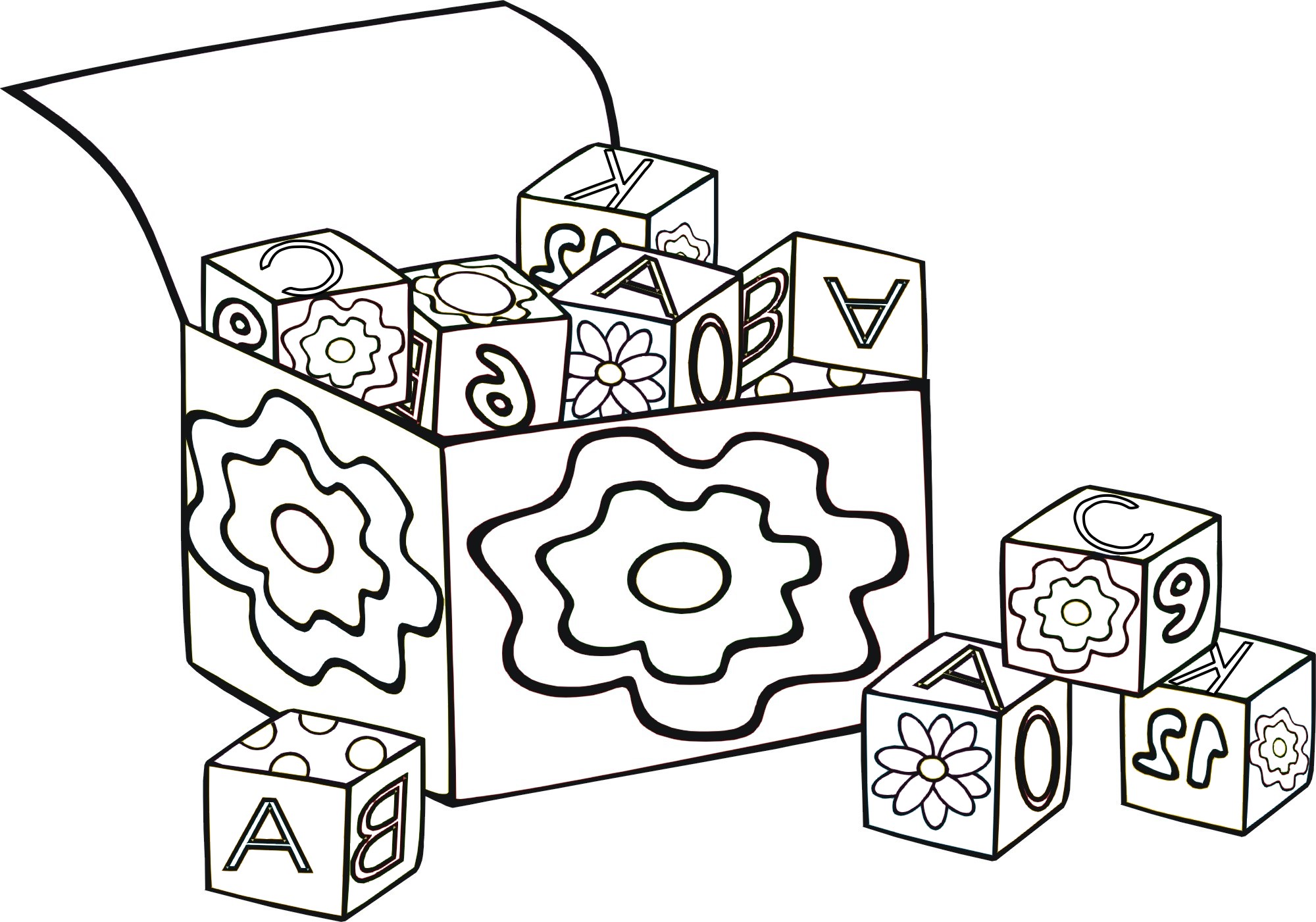 Building Blocks Coloring Pages at GetColorings.com | Free printable
