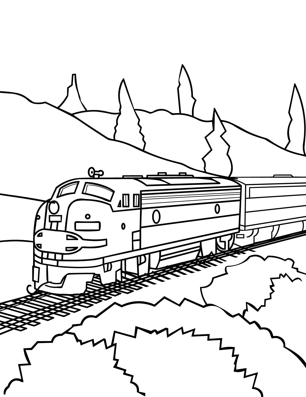 Bullet Train Coloring Page at GetColorings.com | Free ...