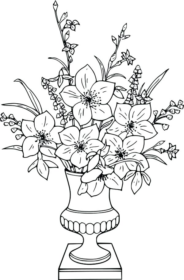 Animal Bunch Of Roses Coloring Pages 