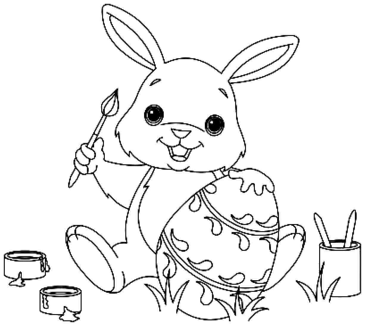 Bunny Coloring Pages For Adults At Free Printable