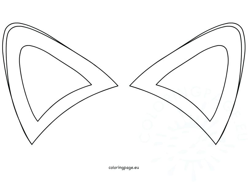 Bunny Ears Coloring Page at Free printable colorings
