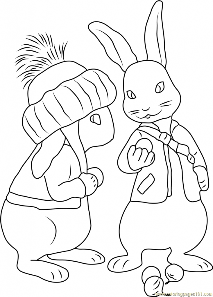 Bunny Head Coloring Pages at GetColoringscom Free