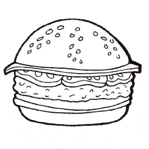 Burger Coloring Pages at GetColorings.com | Free printable colorings