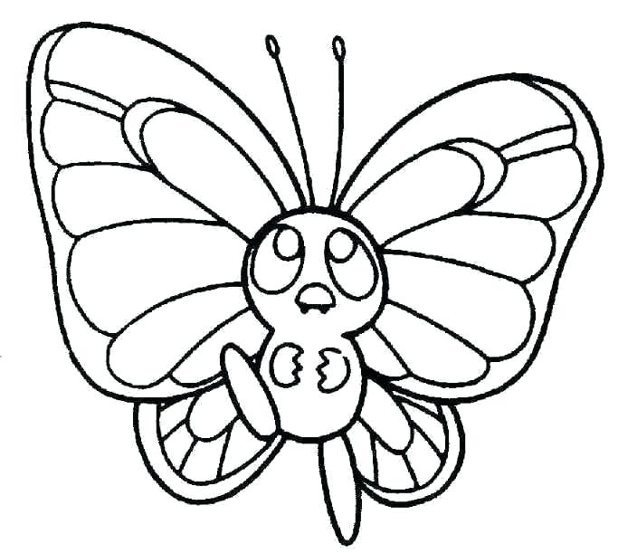 Butterfly Cartoon Coloring Pages at GetColorings.com | Free printable