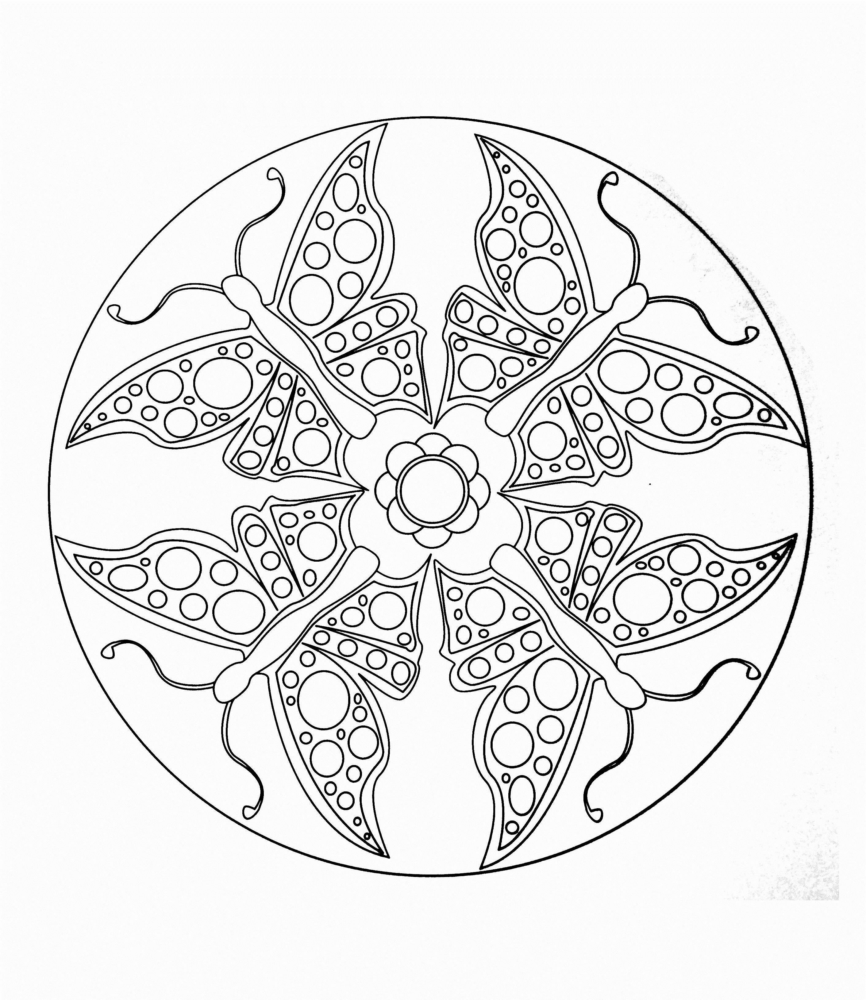 Butterfly Mandala Coloring Pages at GetColorings.com ...