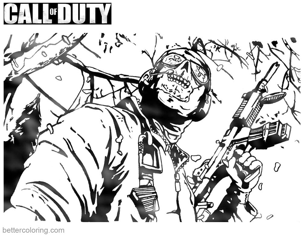 Call Of Duty Coloring Pages To Print At GetColorings Free 