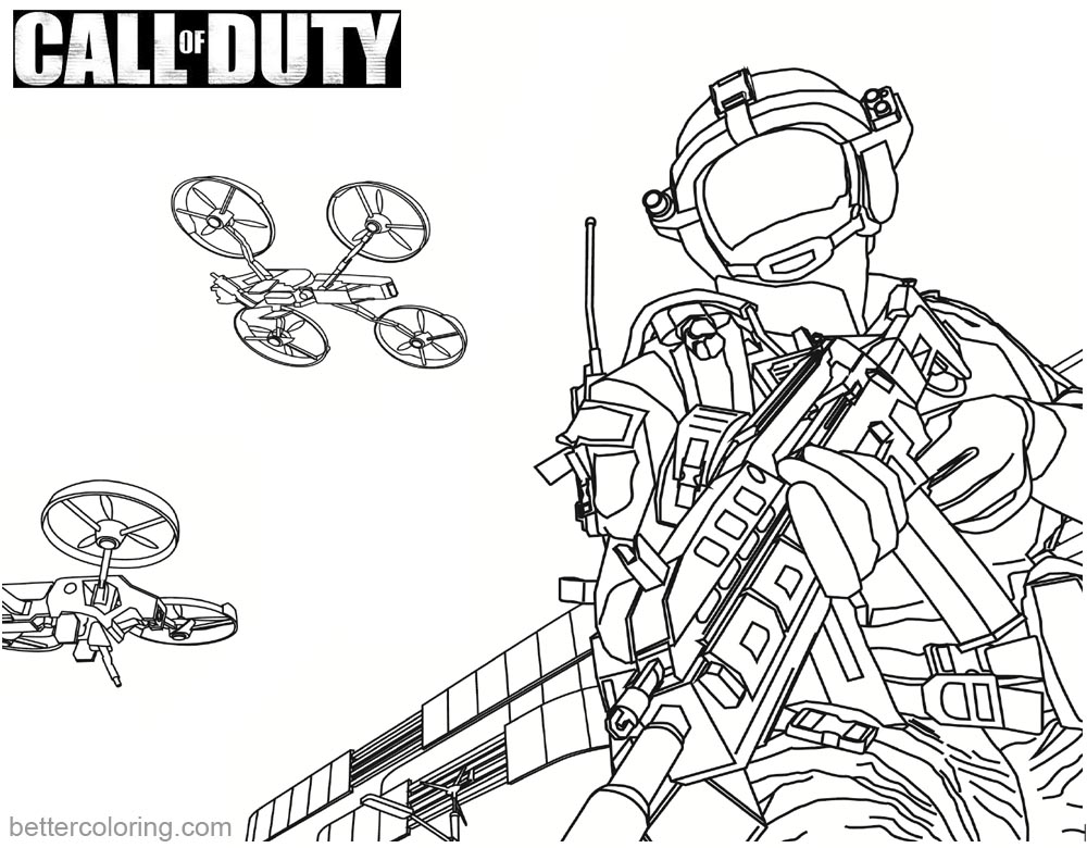 Call Of Duty Full Size Coloring Pages Coloring Pages