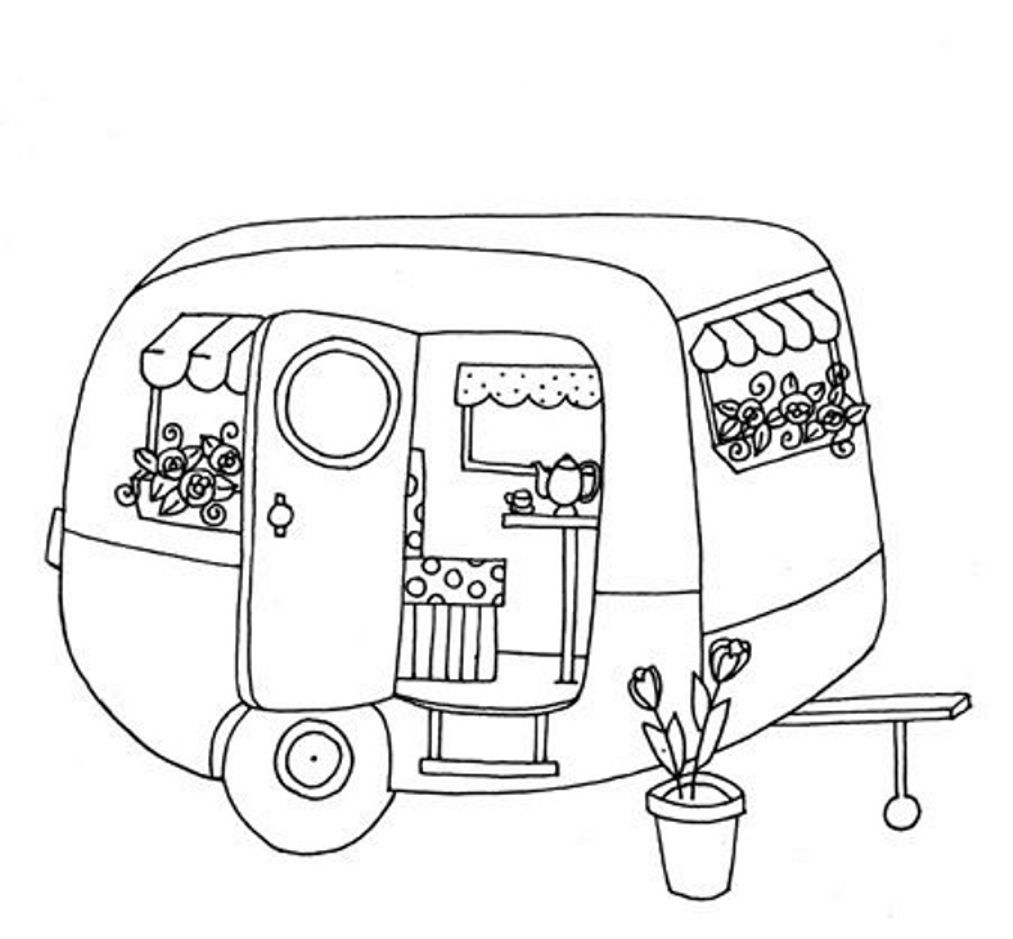 Camper Coloring Pages at Free printable colorings
