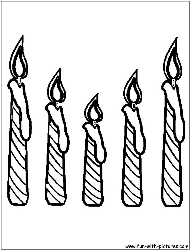 Candle Coloring Page at Free printable colorings