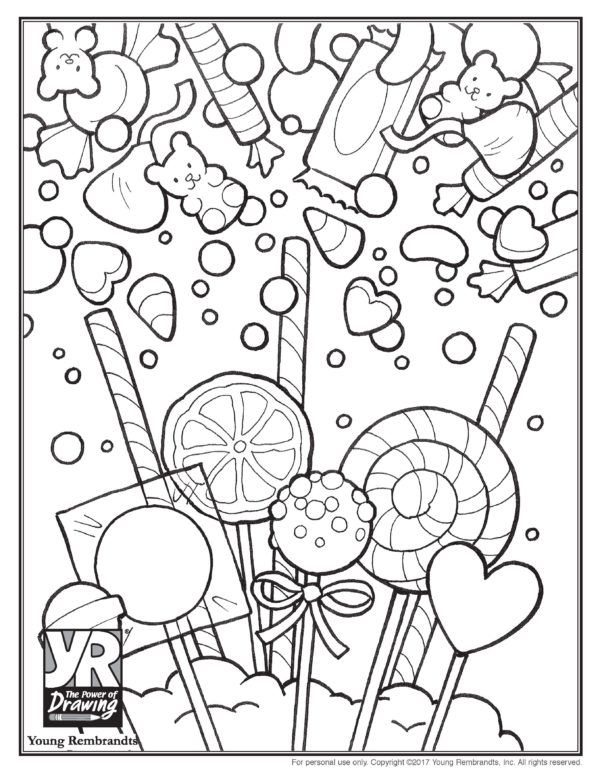 Candy Coloring Pages at GetColorings.com | Free printable colorings
