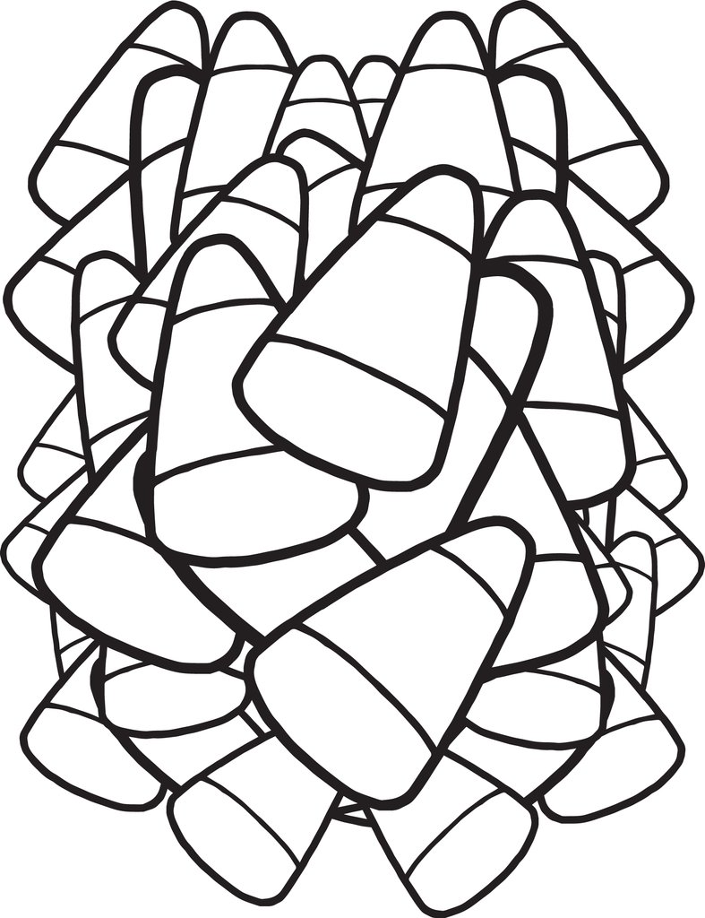 Candy Corn Coloring Page at GetColorings com Free printable colorings