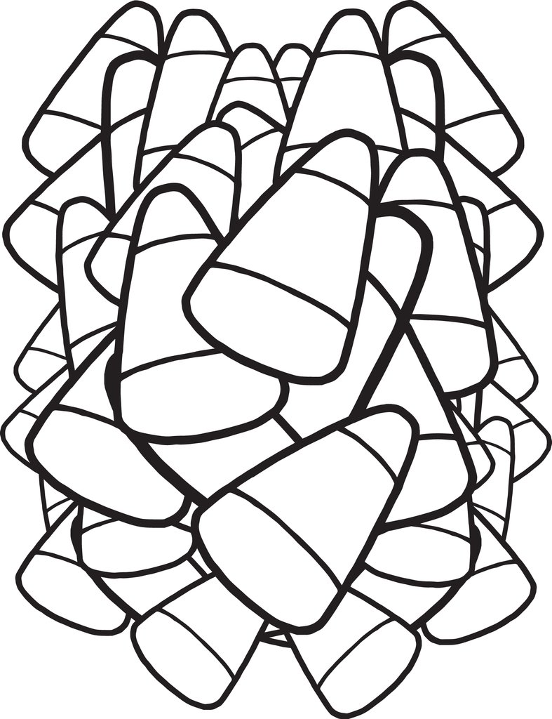 Candy Corn Coloring Page At GetColorings Free Printable Colorings 