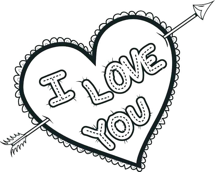 Candy Heart Coloring Pages at GetColorings.com | Free printable