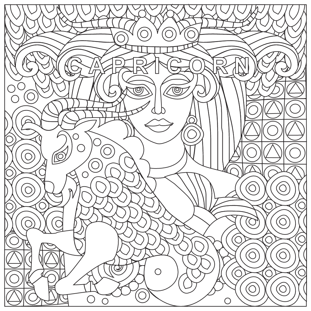 Capricorn Coloring Pages at GetColorings.com | Free printable colorings