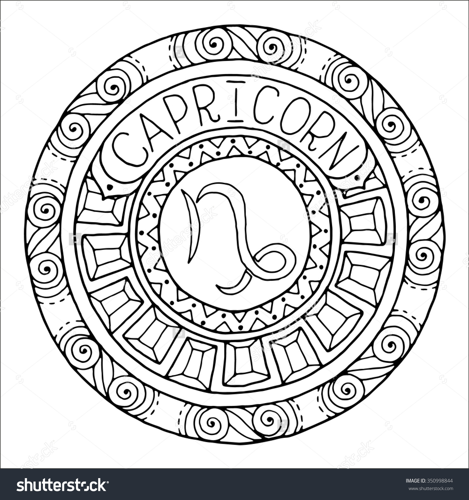 Capricorn Coloring Pages at GetColorings.com | Free printable colorings