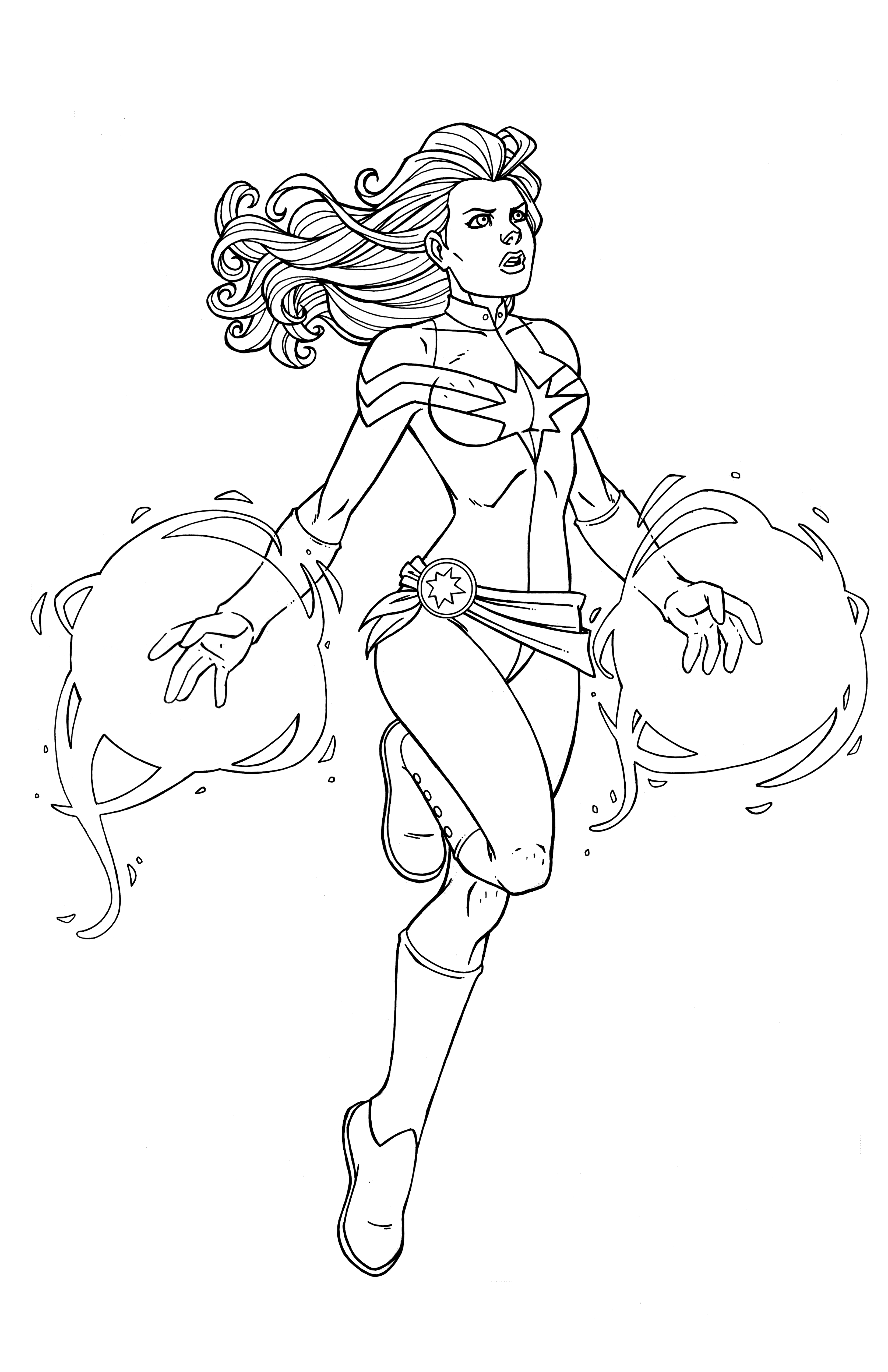 Captain Marvel Coloring Pages At GetColorings Free Printable 