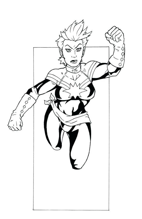 Captain Marvel Coloring Pages at GetColoringscom Free