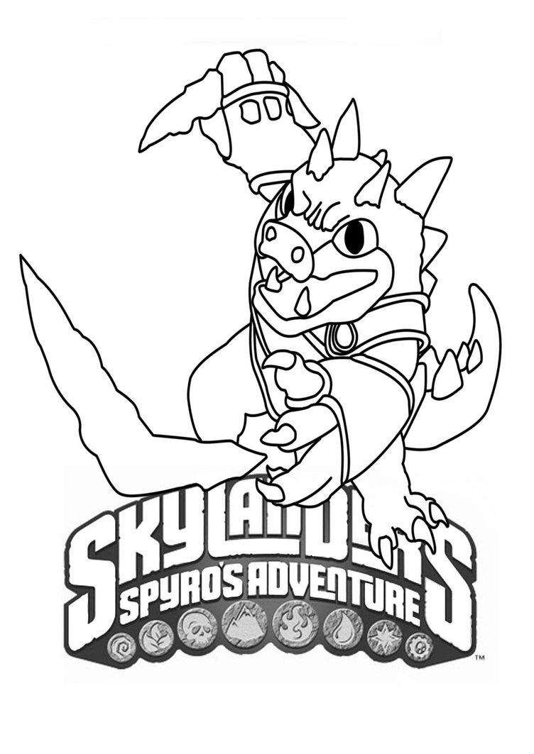 Skylanders Spyro's Adventure раскраска
