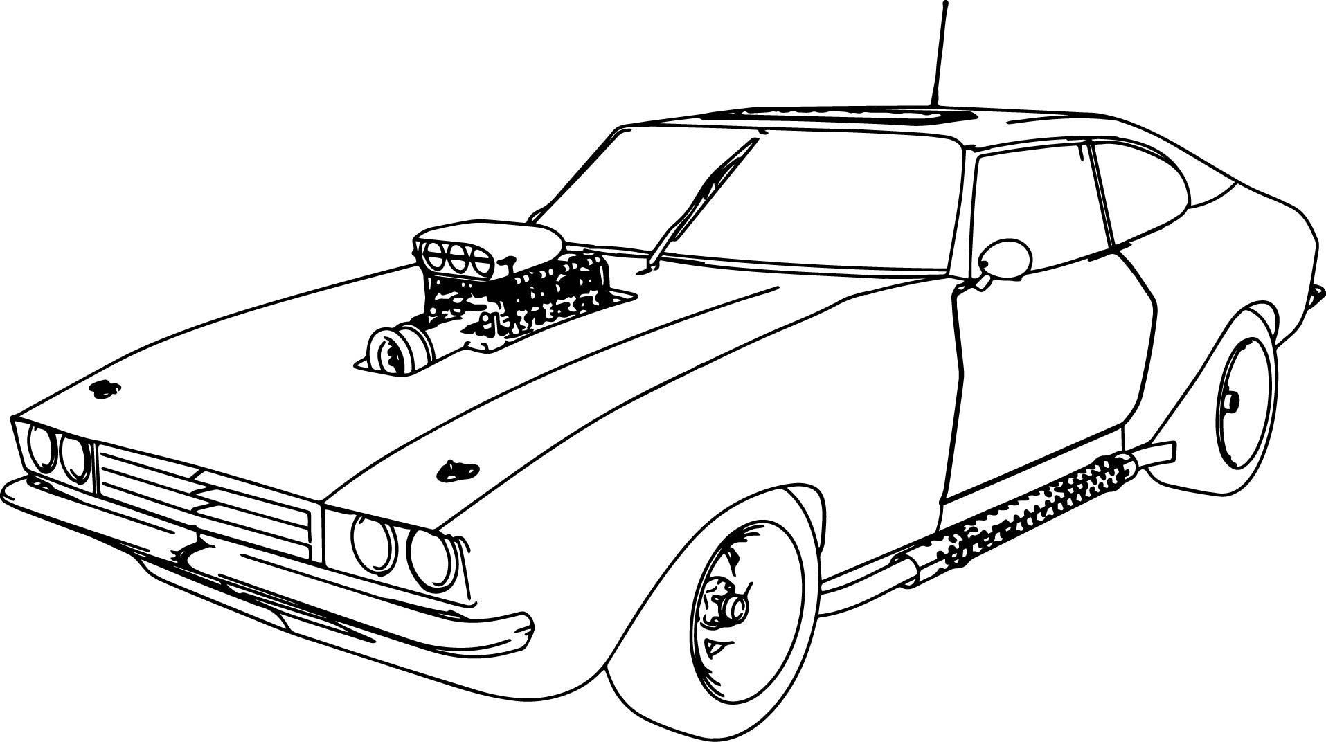 Free Printable Car Coloring Pages For Adults