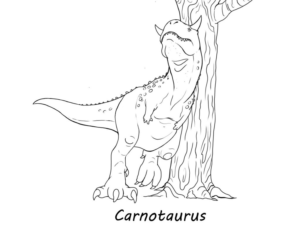Carnotaurus Coloring Page at GetColorings.com | Free printable