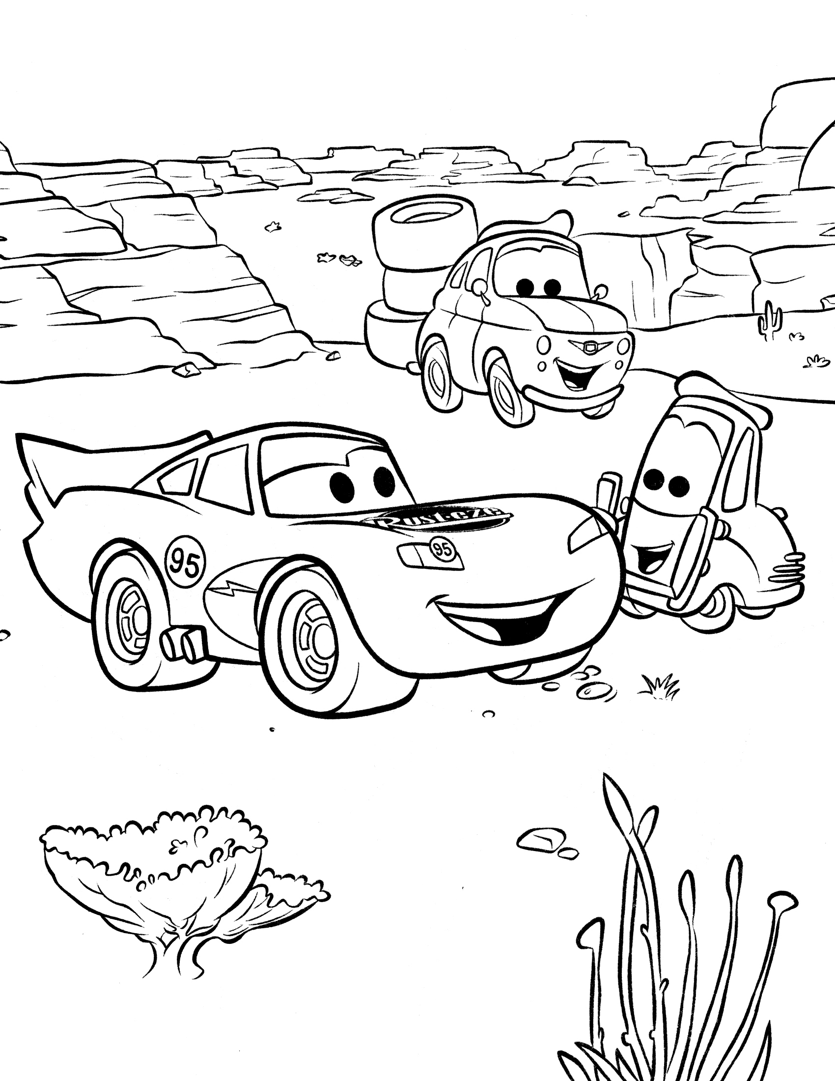 Cars 3 Coloring Pages at GetColorings.com | Free printable colorings