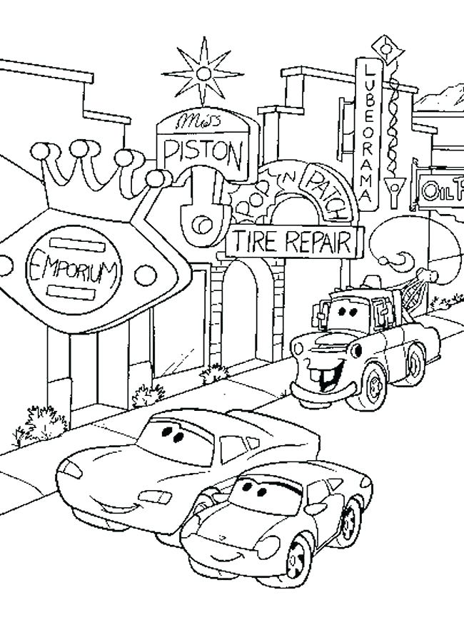 Cars Movie Coloring Pages at GetColorings.com | Free printable