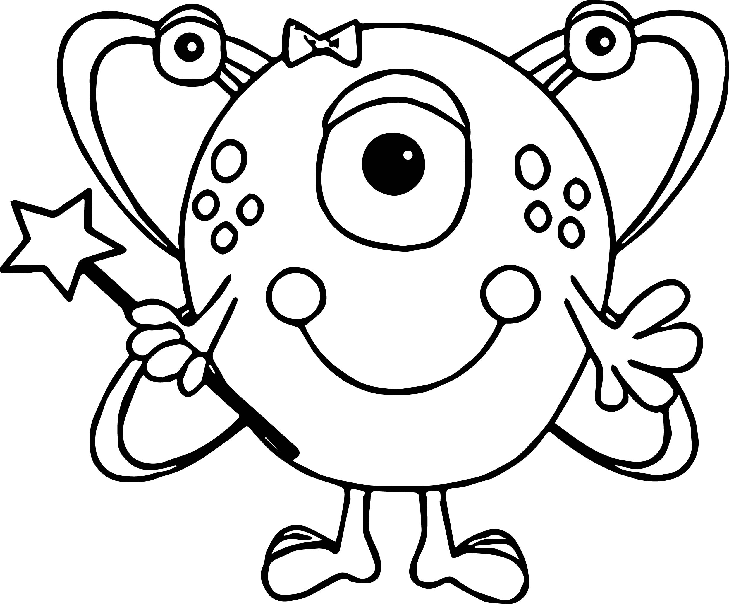 Cartoon Alien Coloring Pages at Free printable