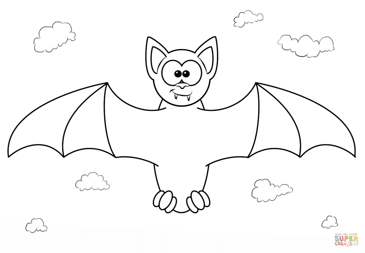 Cartoon Bat Coloring Pages at GetColorings.com | Free printable